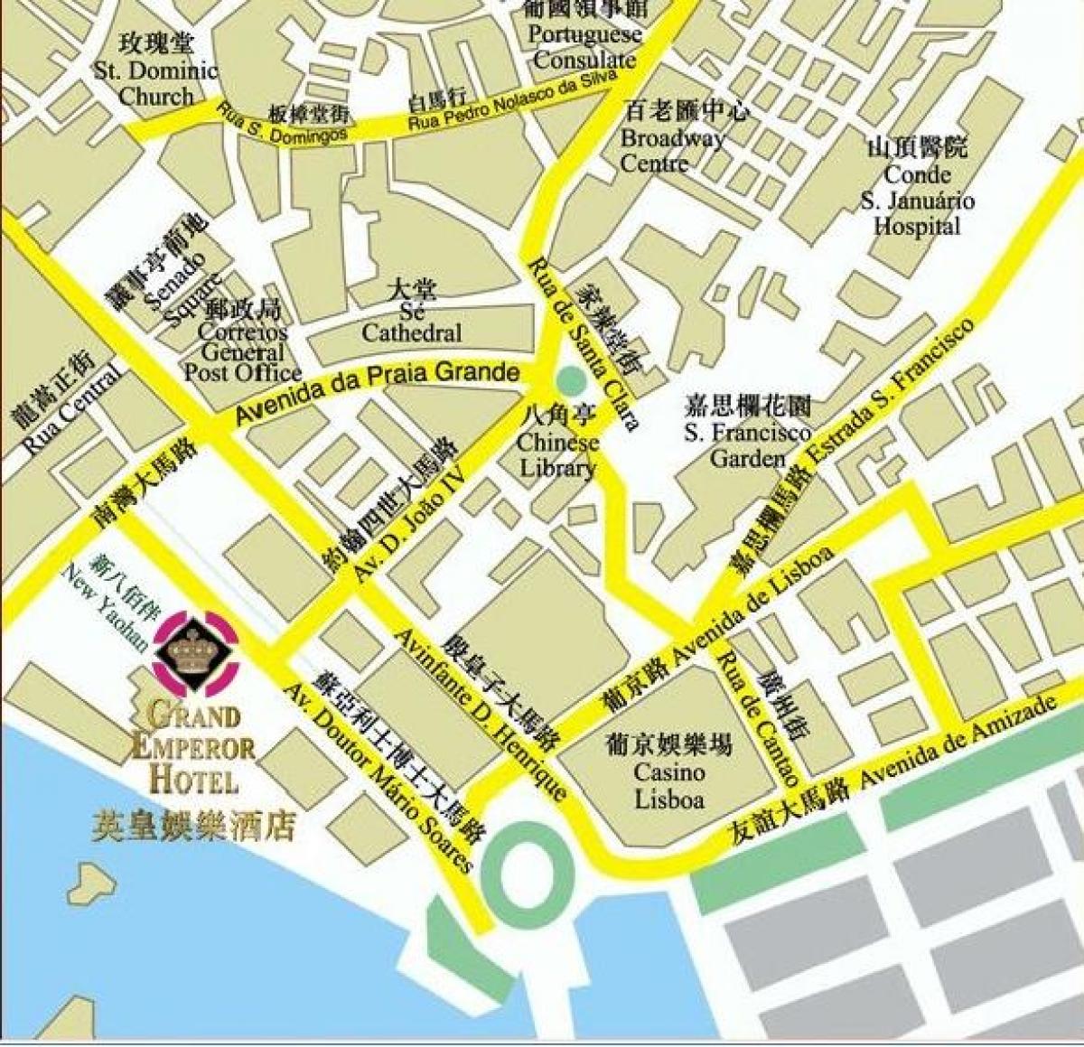 mapa Makao sauna