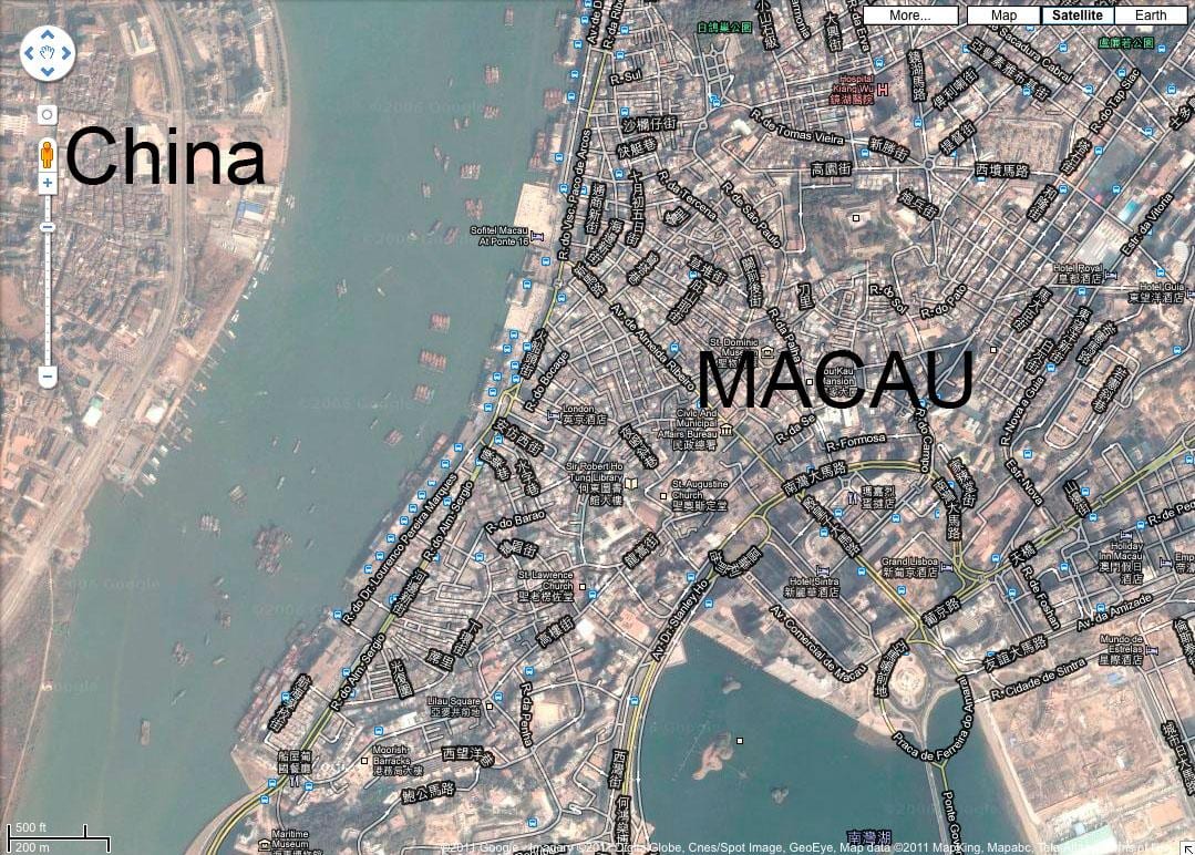 mapa san malo Makao